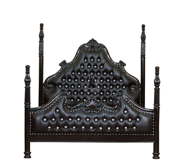 Haunt Luxe Bed - Available in all sizes - Bespoke Gothic and Modern Provincial Furniture, offering customisation, worldwide shipping, and interest-free payment plans.
