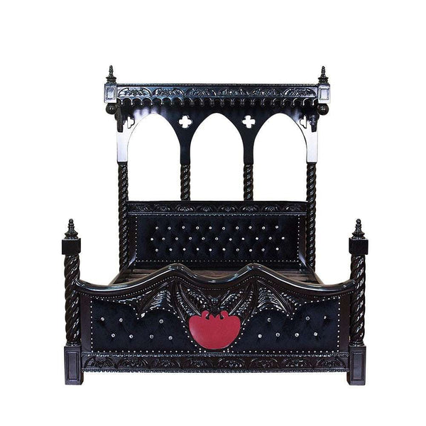 Haunt Queen of the Damned Cathedral Bed - Bespoke Gothic and Modern Provincial Furniture, offering customisation, worldwide shipping, and interest-free payment plans.