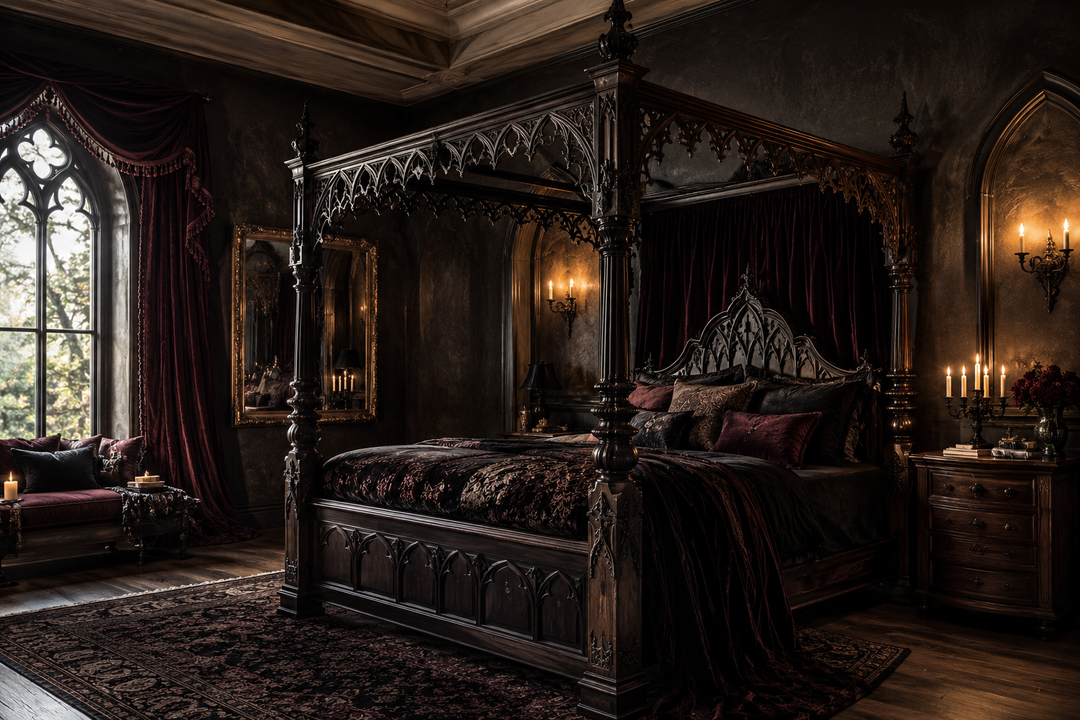 Gothic Canopy Bed Ideas for Dark Romantic Bedrooms | Haunt