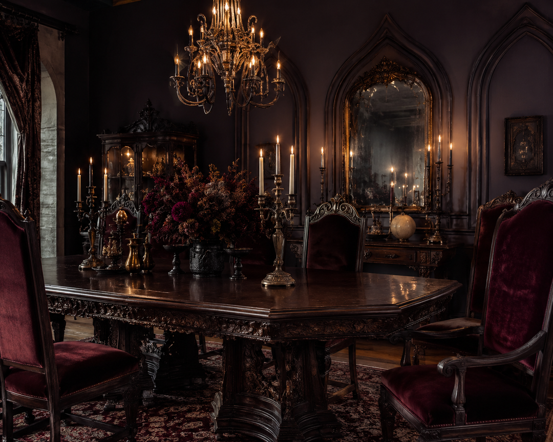 Gothic Dining Room Ideas for Dark Luxury Interiors | Haunt