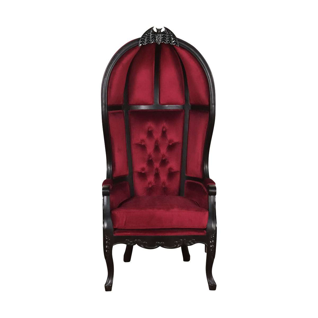 Haunt Queen of the Damned Porter Chair - Bespoke Gothic and Modern Provincial Furniture, offering customisation, worldwide shipping, and interest-free payment plans.