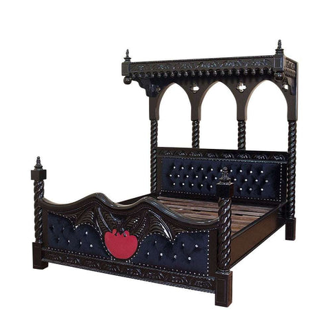 Gothic double bed frame discount