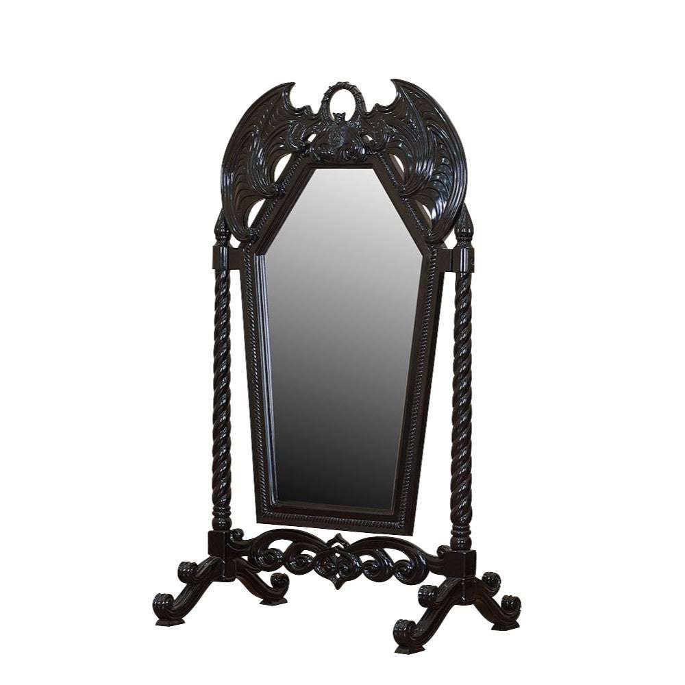 Haunt Queen of the Damned Cheval Mirror - Bespoke Gothic and Modern Provincial Furniture, offering customisation, worldwide shipping, and interest-free payment plans.
