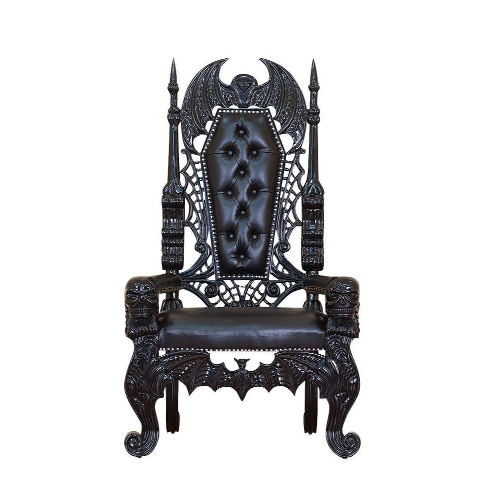Haunt Queen of the Damned Throne - Bespoke Gothic and Modern Provincial Furniture, offering customisation, worldwide shipping, and interest-free payment plans.