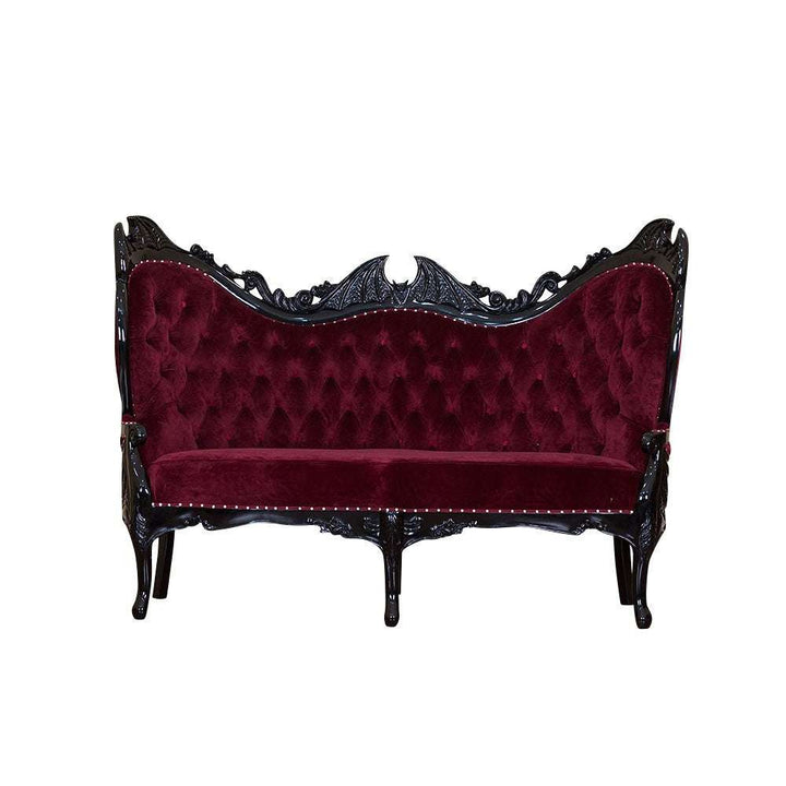 Haunt Queen of the Damned Love Seat - Bespoke Gothic and Modern Provincial Furniture, offering customisation, worldwide shipping, and interest-free payment plans.