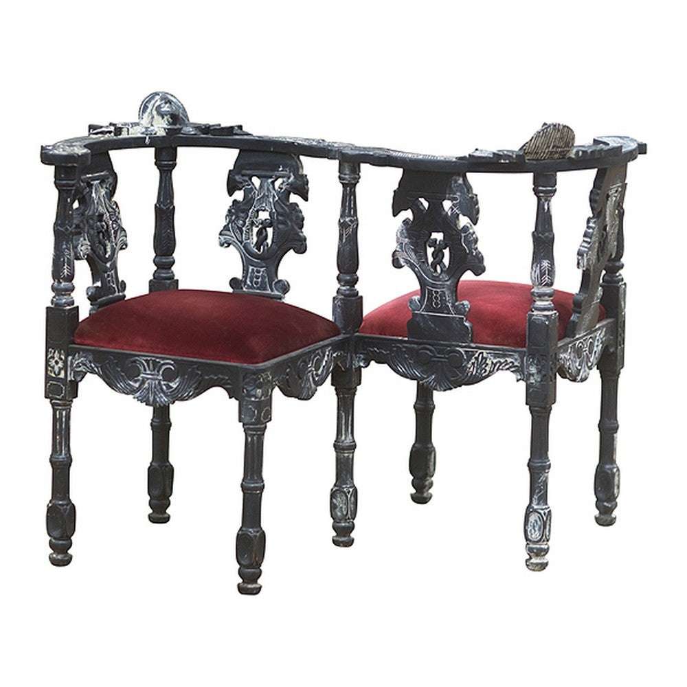 Haunt Vampiress Parlour Chair - Bespoke Gothic and Modern Provincial Furniture, offering customisation, worldwide shipping, and interest-free payment plans.