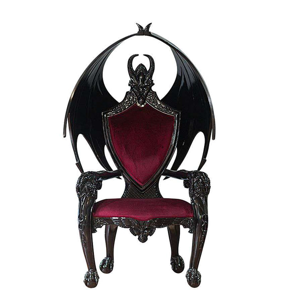 Haunt House Of Fire Throne - Bespoke Gothic and Modern Provincial Furniture, offering customisation, worldwide shipping, and interest-free payment plans.