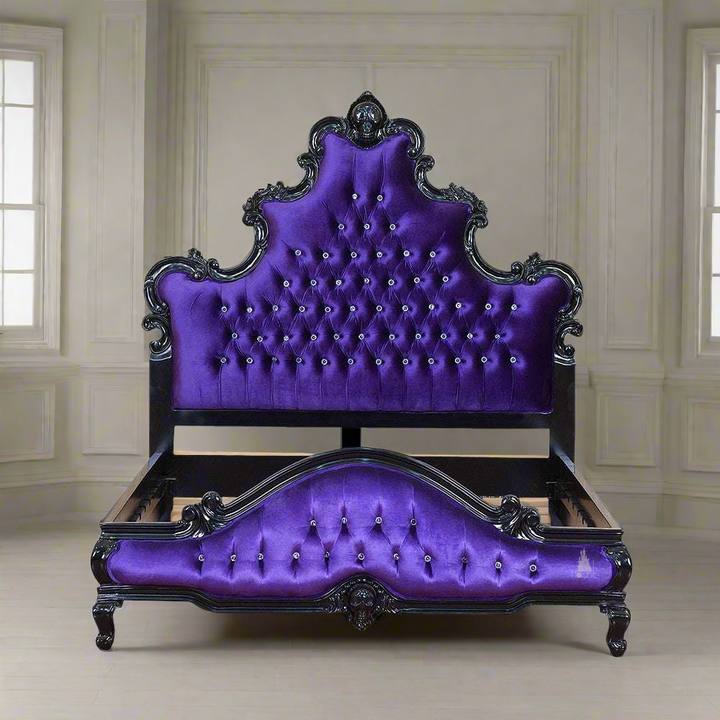 Aphrodite Bed product image showing handcrafted gothic bed details