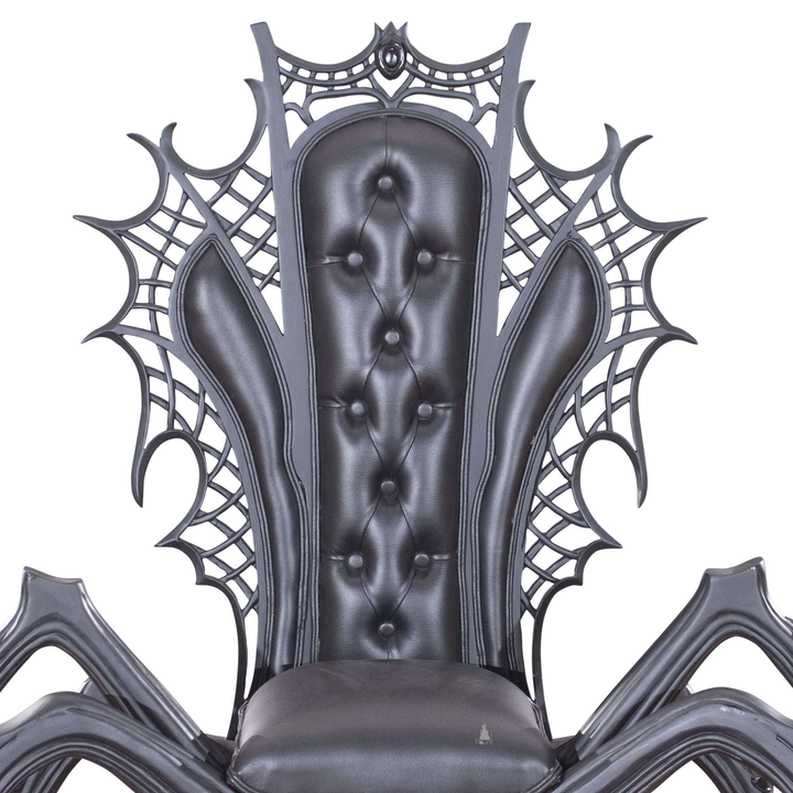 Close-up of the black spider throne chair&