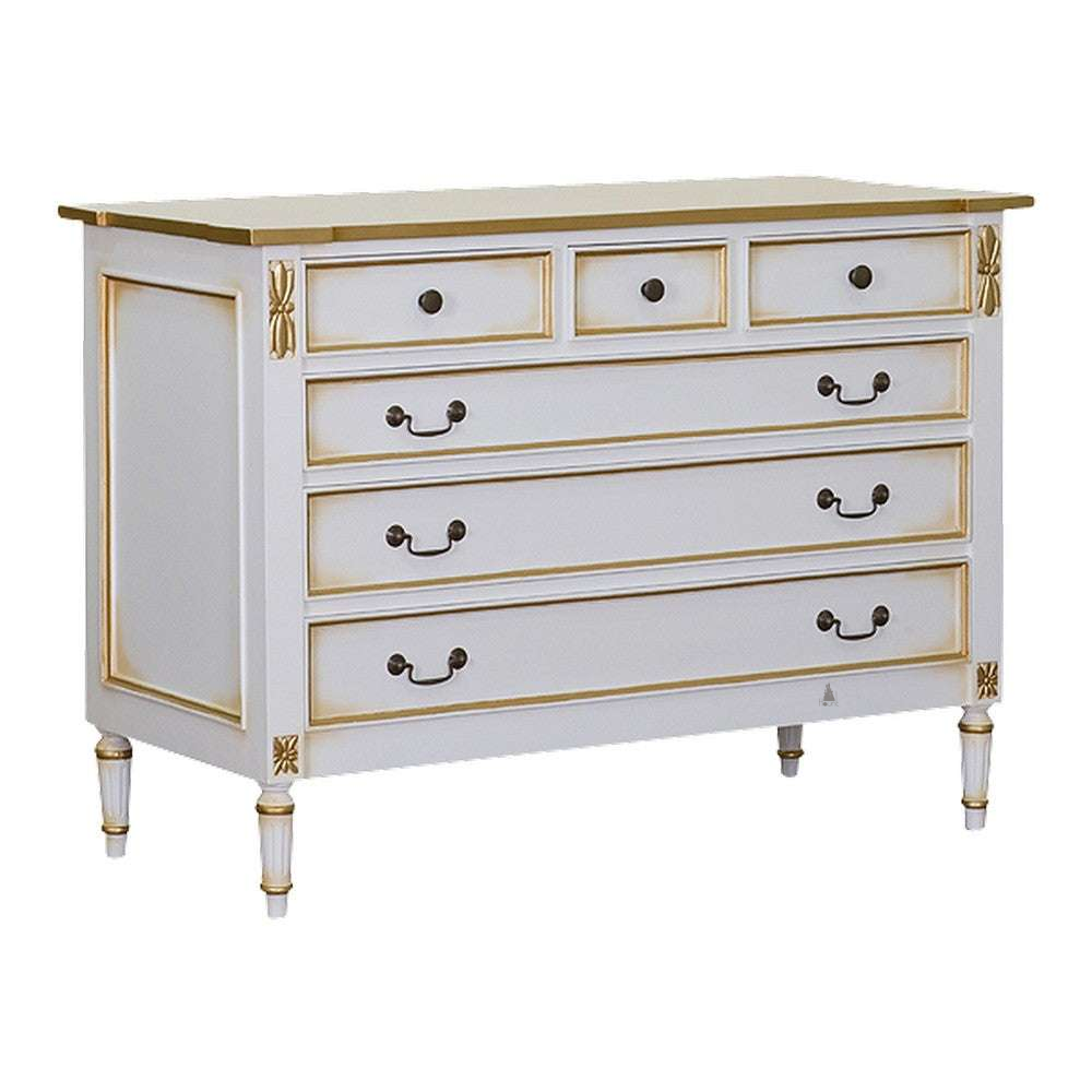 custom Luxe Dresser with framed drawers, moulded panels and refined legs - additional view 2