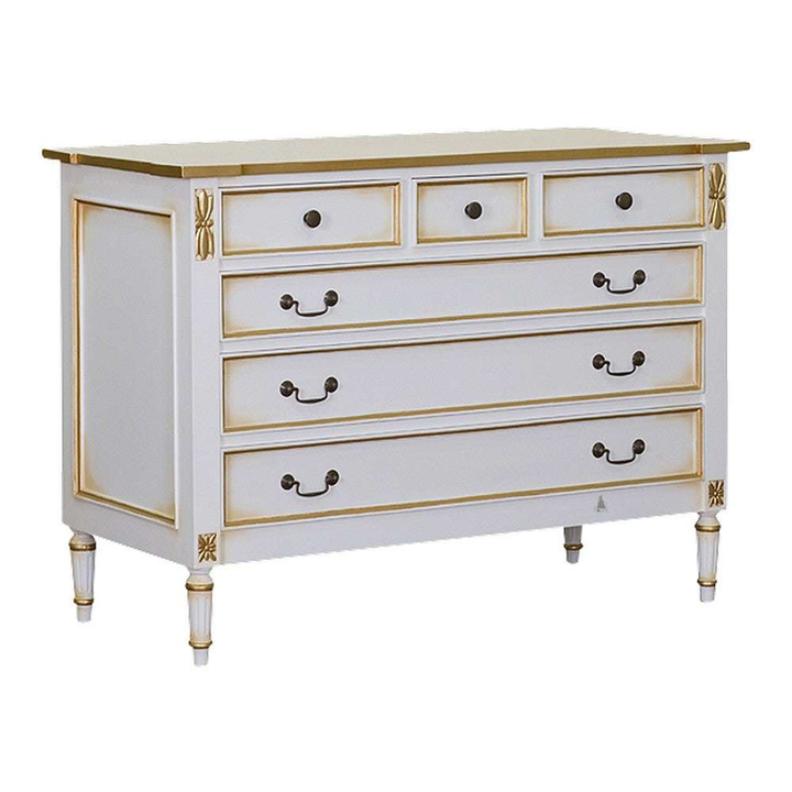 custom Luxe Dresser with framed drawers, moulded panels and refined legs - additional view 2