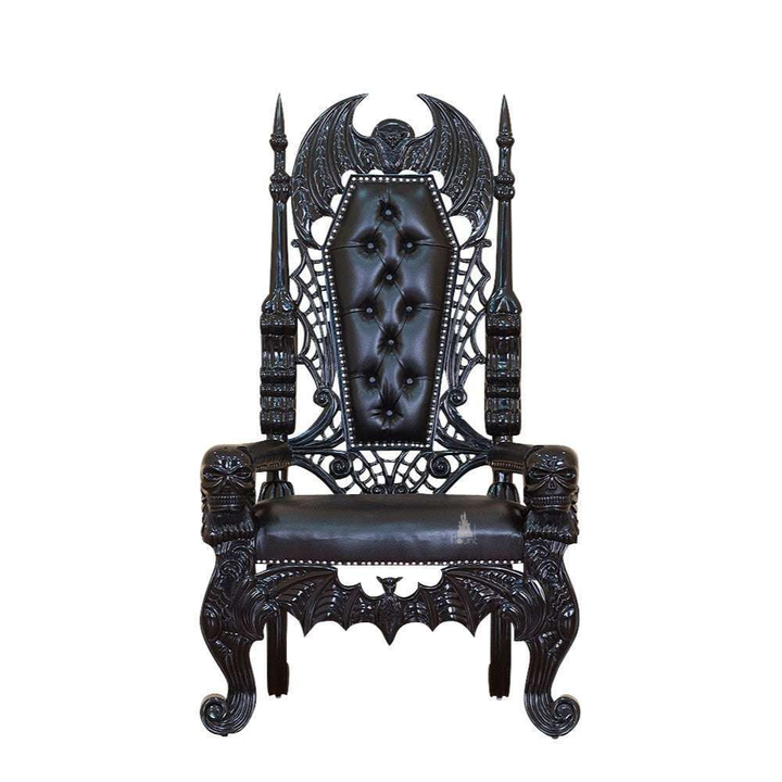 Haunt Queen of the Damned Throne - bespoke custom gothic furniture with handcrafted detailing