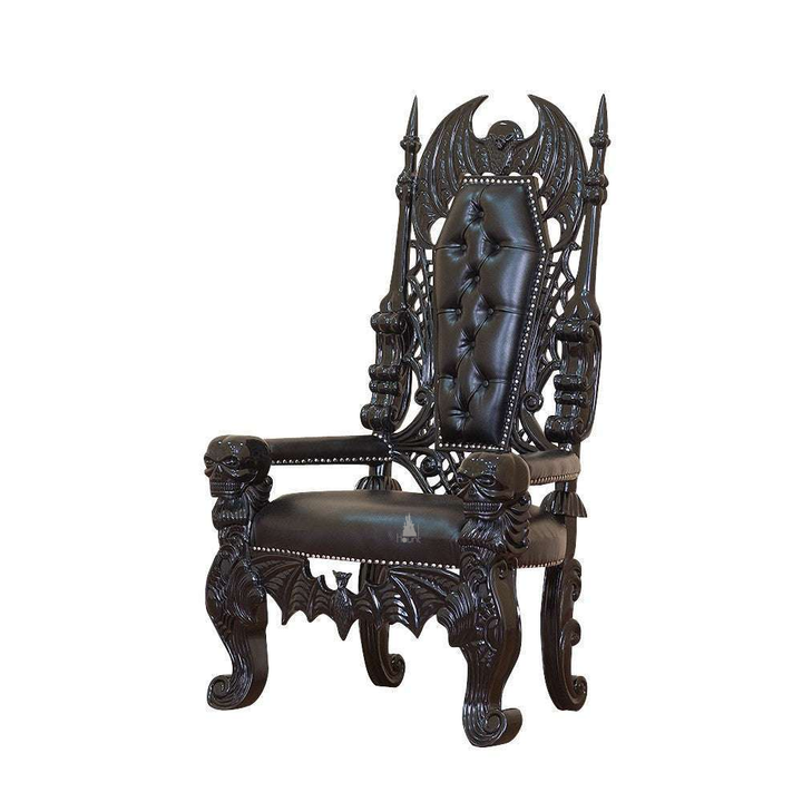 Haunt Queen of the Damned Throne - bespoke custom gothic furniture with handcrafted detailing