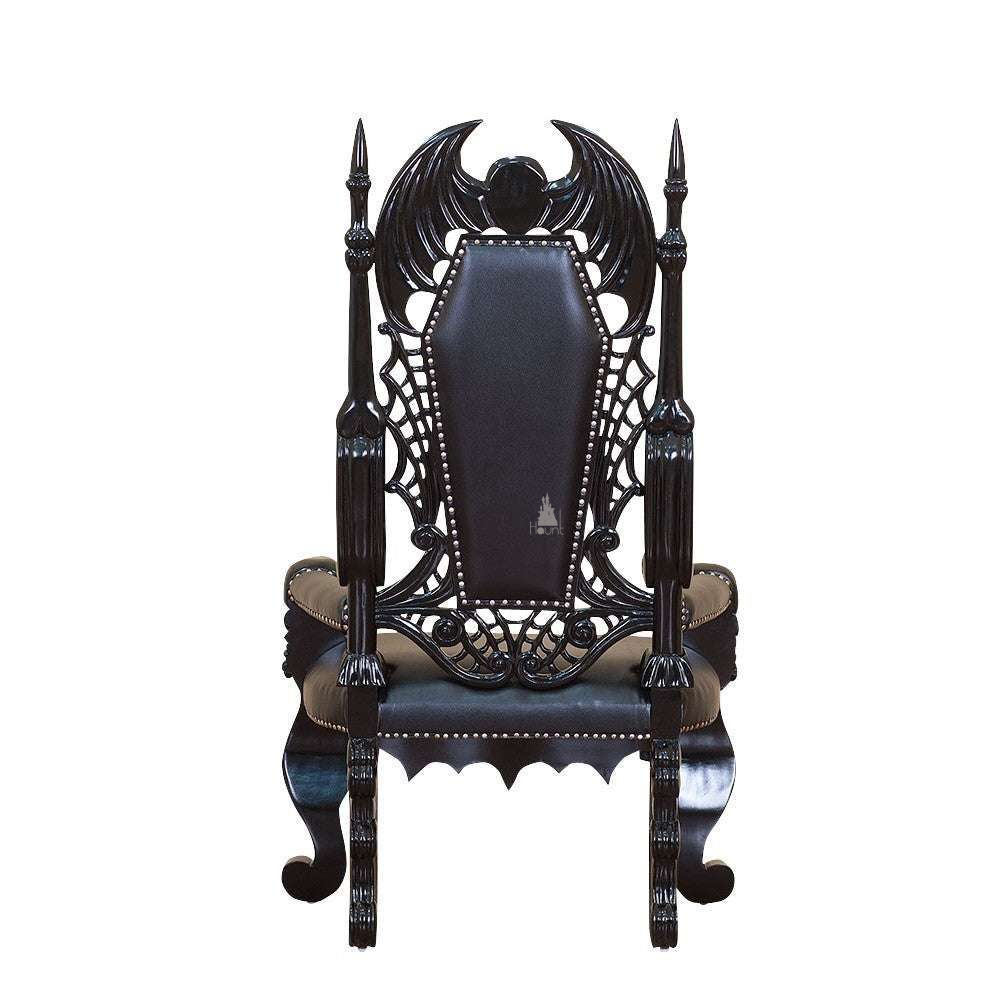 Haunt Queen of the Damned Throne - bespoke custom gothic furniture with handcrafted detailing