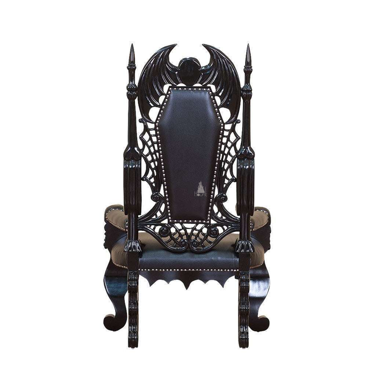 Haunt Queen of the Damned Throne - bespoke custom gothic furniture with handcrafted detailing