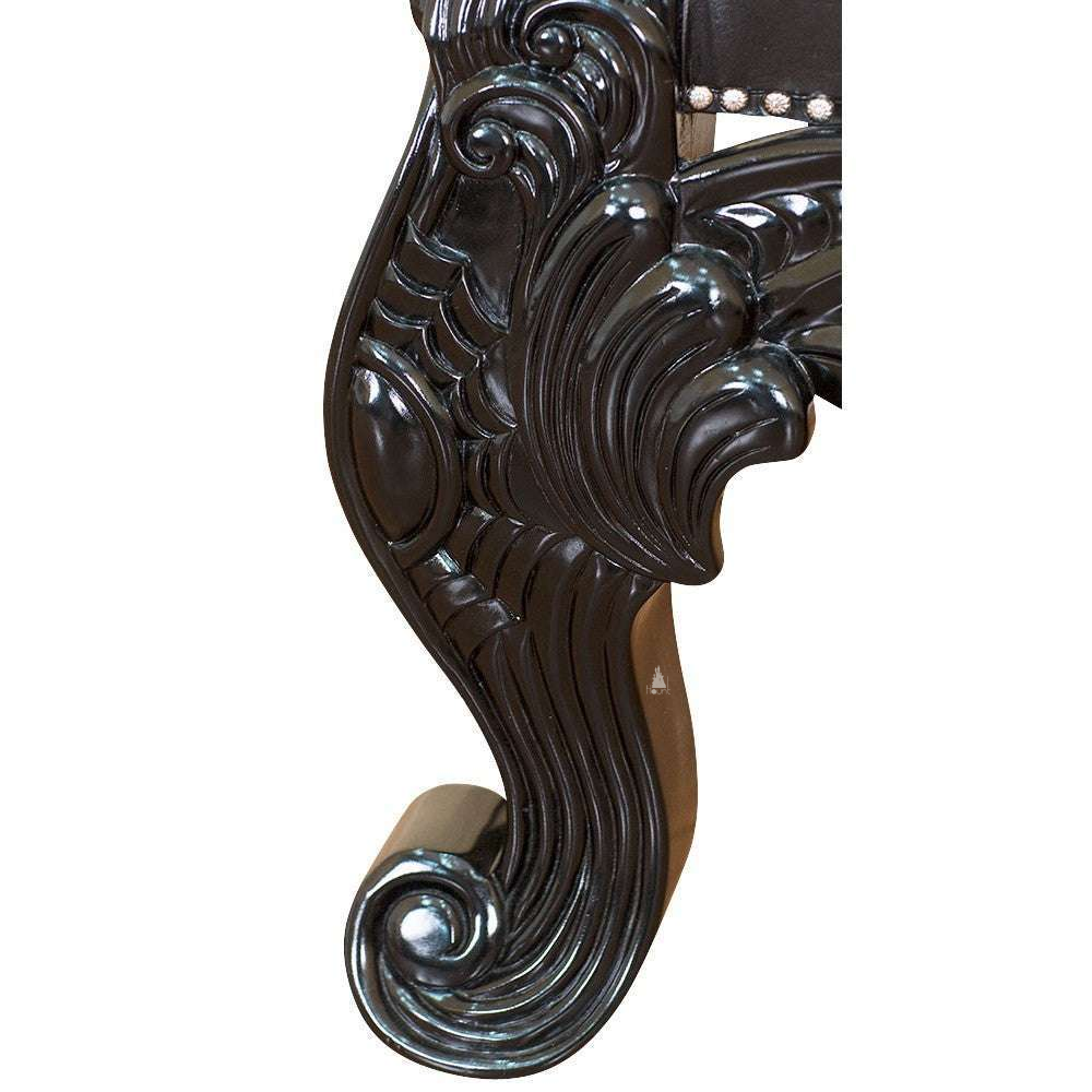Haunt Queen of the Damned Throne - bespoke custom gothic furniture with handcrafted detailing