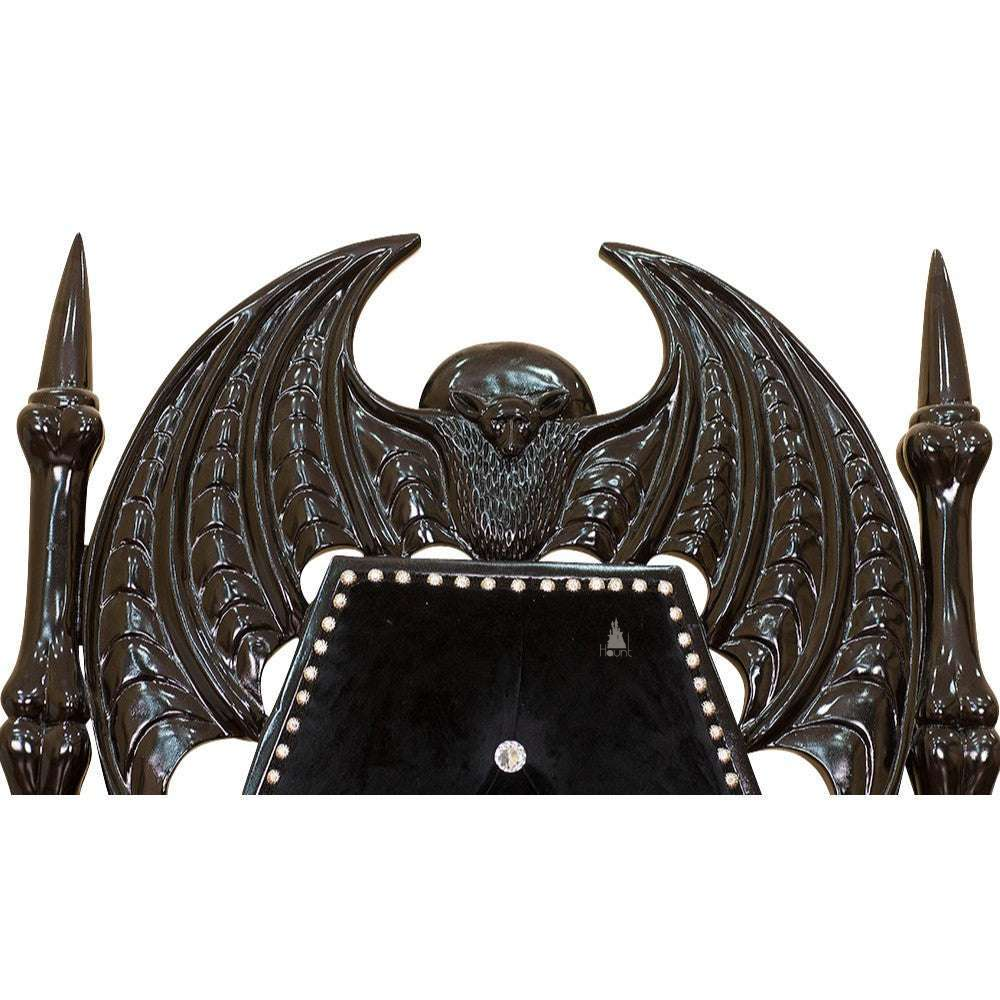 Haunt Queen of the Damned Throne - bespoke custom gothic furniture with handcrafted detailing
