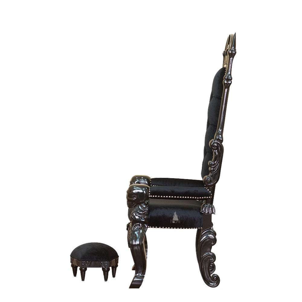 Haunt Queen of the Damned Throne - bespoke custom gothic furniture with handcrafted detailing