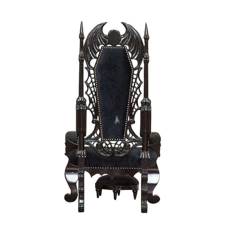 Haunt Queen of the Damned Throne - bespoke custom gothic furniture with handcrafted detailing