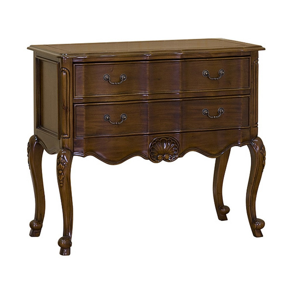 Seduce Buffet, a serpentine-fronted sideboard with two rows of drawers, a shaped carved apron and graceful cabriole legs